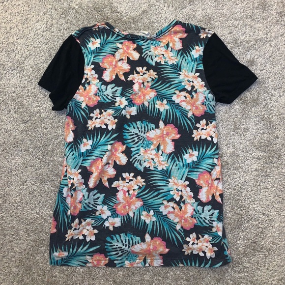 PINK Victorias Secret Orange, Green & Black Tropical shirt size S - Picture 8 of 9